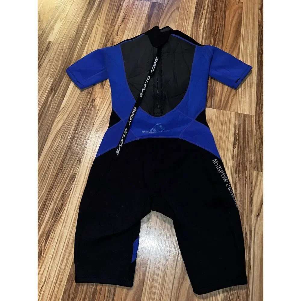 Body Glove Wet Suit Boys Junior Size 14 Crush 2.1mm Shorty Black‎ & Blue